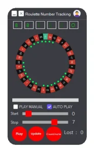 Roulette Number Tracking
